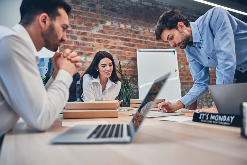 Partners are working with new project together